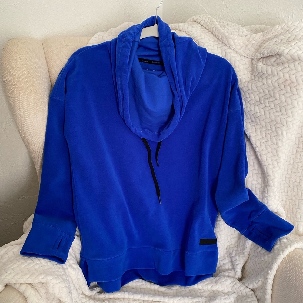 ❗️SOLD❗️Calvin Klein Performance Stretch Cowl Neck Fleece Sweatshirt